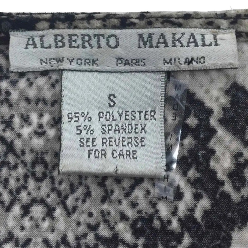 Alberto Makali Designer Animal Print Cocktail Dress - Picture 4 of 4